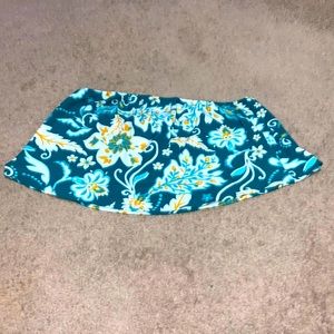 SHEIN Curve size 2XL turquoise floral sleeveless shirt